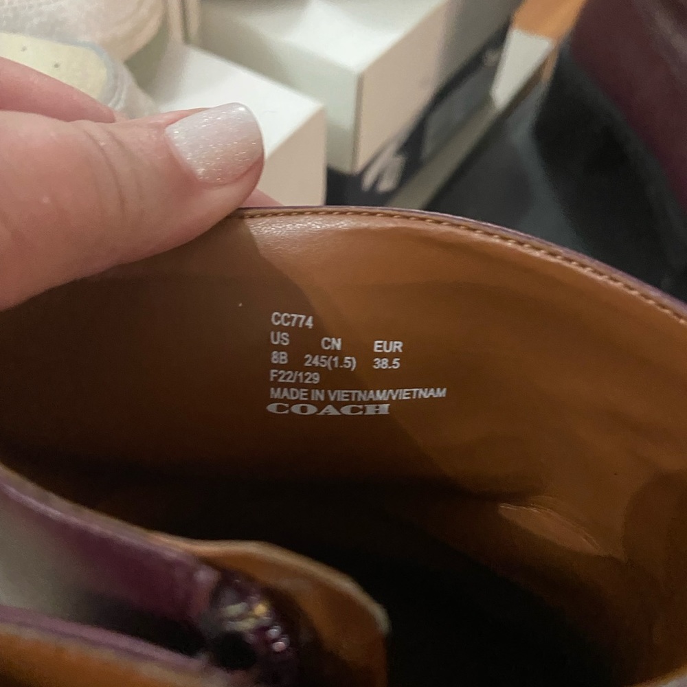 Coach boots Corinna leather bootie - Picture 3 of 9
